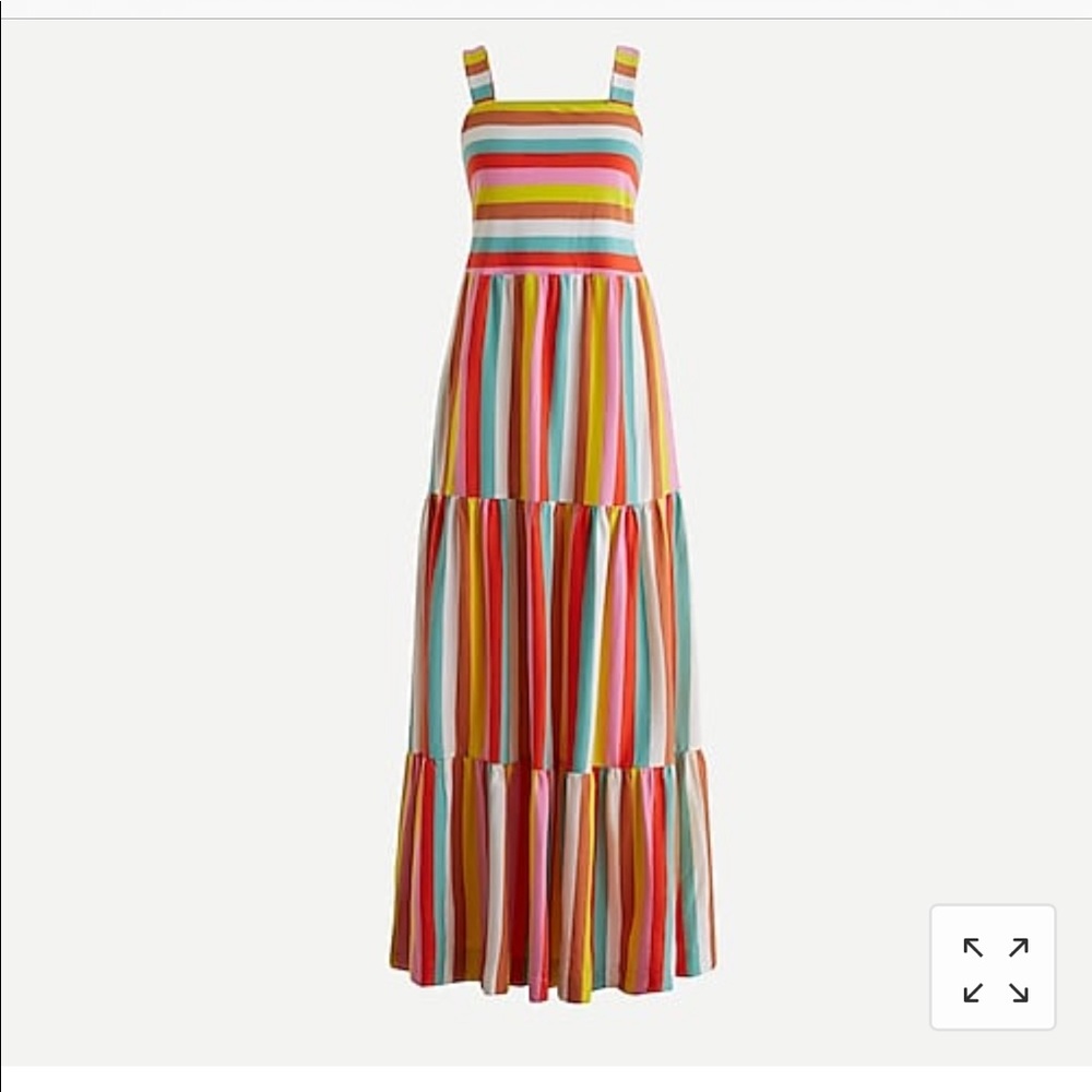 J Crew Maxi Rainbow Dress